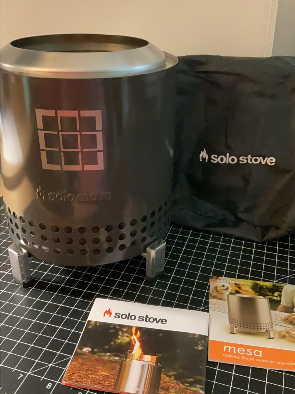 Solo Stove Mesa Tabletop Fire Pit - Black Stainless